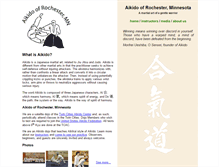 Tablet Screenshot of aikidorochestermn.com